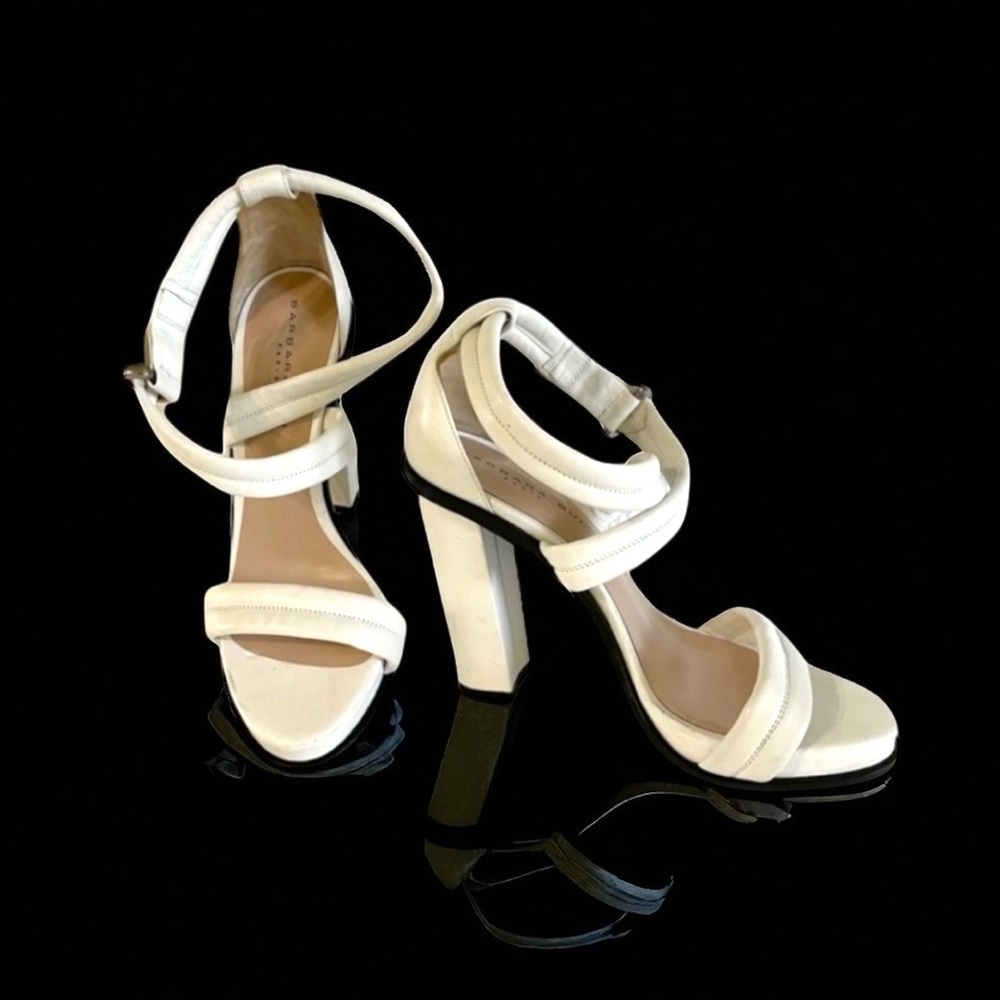 BARBARA BUI PARIS White Sandals Size 37